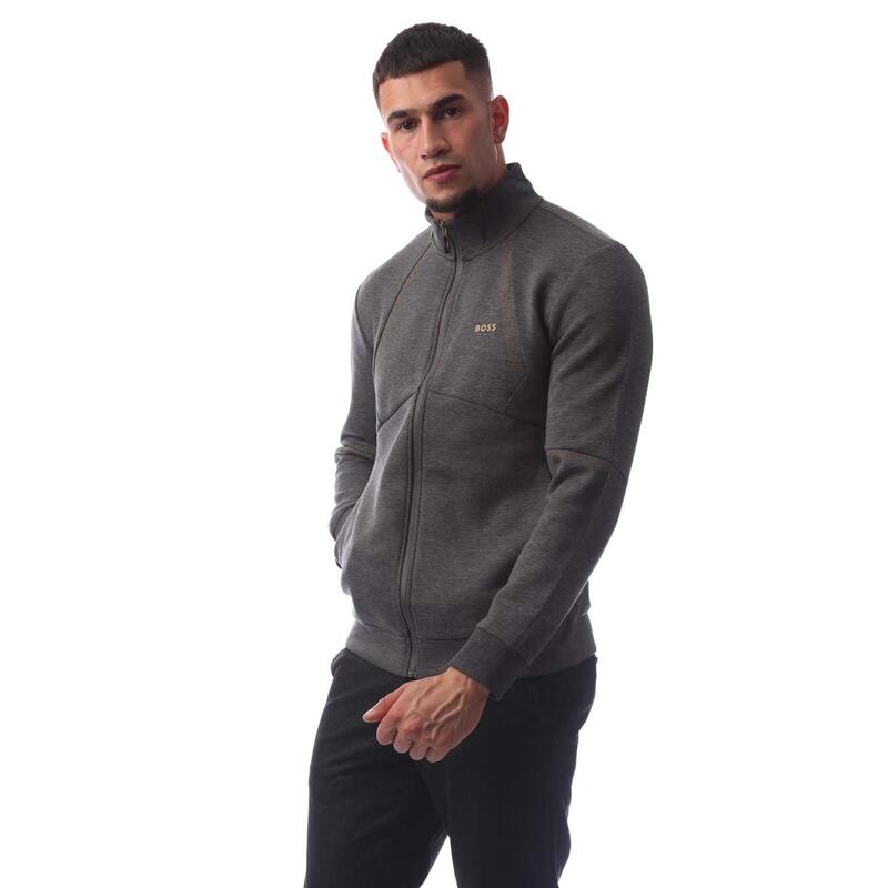 ボス メンズ アウター パーカー・スウェット Boss Men'skaz 99 Zip Hoodie Medium Grey グレー