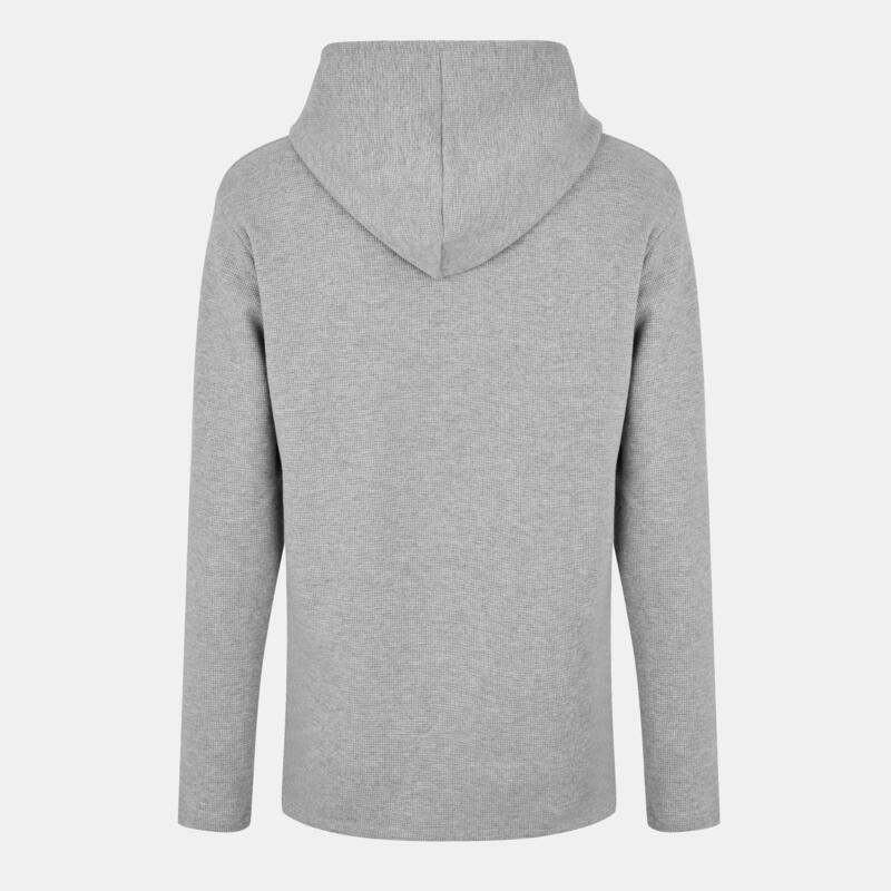 ボス メンズ アウター パーカー・スウェット Boss BWaffle Hoodie Texture Design Grey グレー