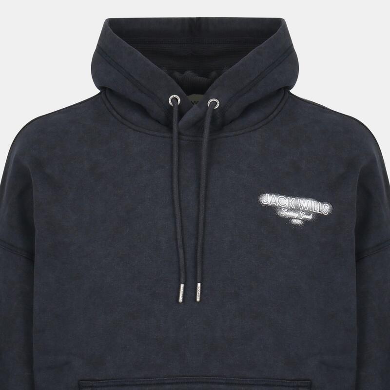 手玉 濾過性病原体 メンズ アウター パーカー・スウェット Jack Willscript Hoodie 錫54 Black 黒いこと パーカー-トップス