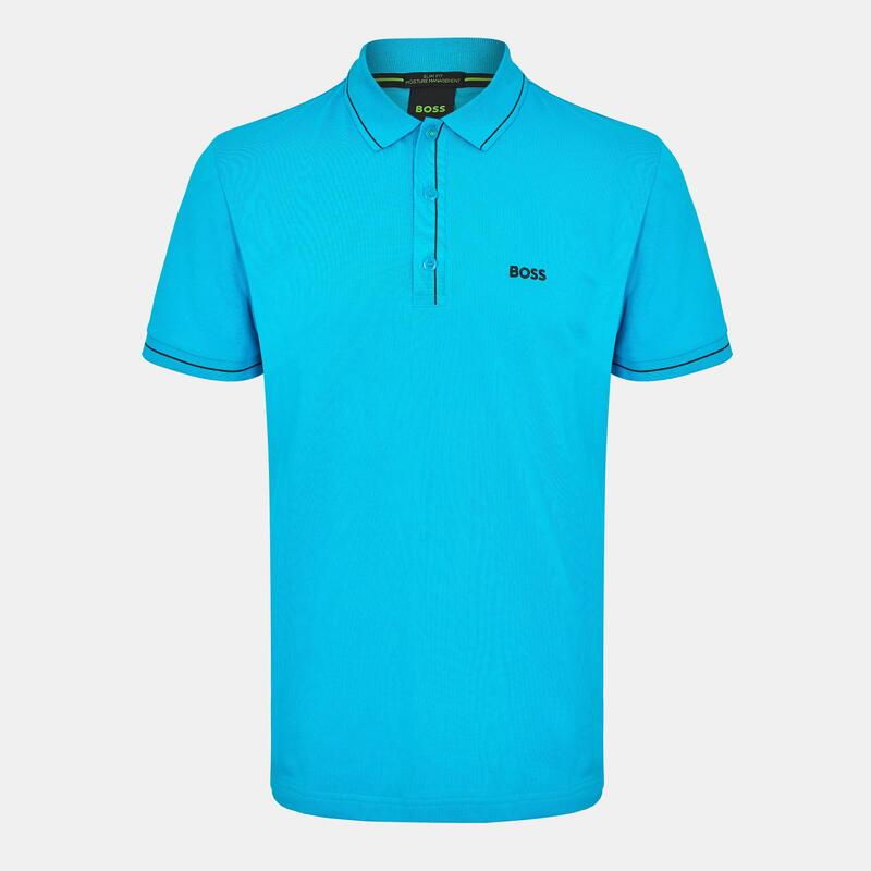 ボス メンズ トップス ポロシャツ 半袖 Boss Men's Paule Short-Sleeve Polo Shirturquoise/Aqua ターコイズ|ReVida 店