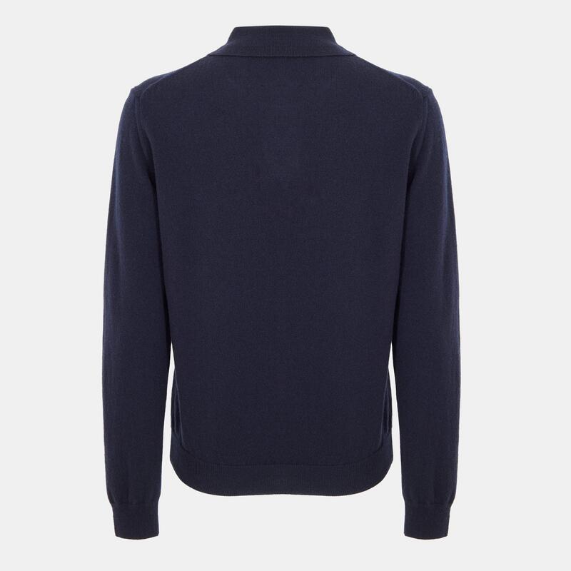 ガント メンズ トップス ポロシャツ ウール Gant SUPERFINE LAMBSWOOL POLO MARINE S Navy ネイビー｜ReVida 店