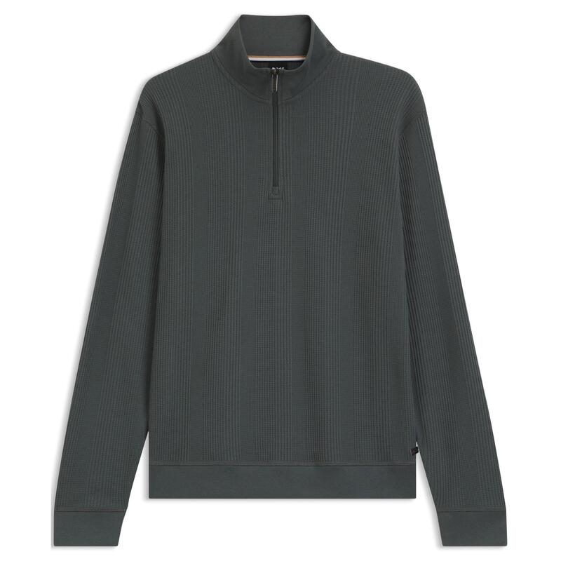 雇い主 メンズ アウター 編み物・プルオーバー ハーフジップ Boss Quarter Zip Jumper Open Green 345 緑であること