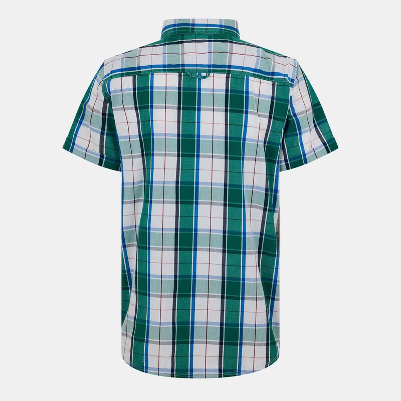 ベンチ メンズ トップス シャツ 半袖 Bench Short-Sleeve Patterned Shirt Green Check グリーン