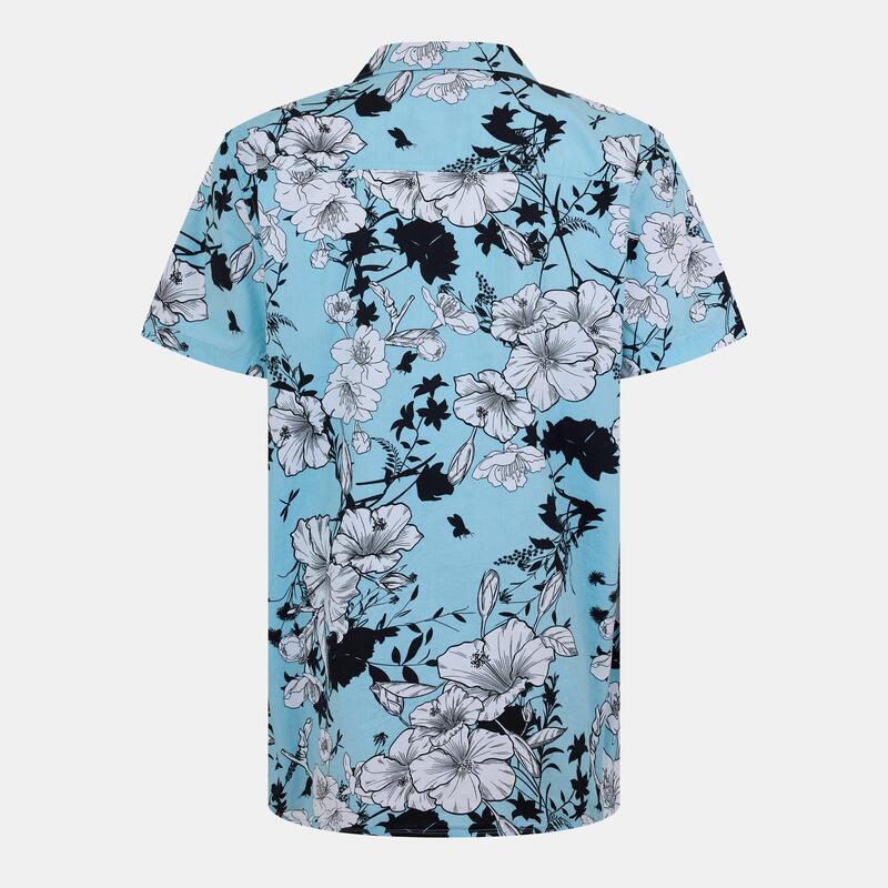 ベンチ メンズ トップス シャツ 半袖 Bench Short-Sleeve Patterned Shirt Sky