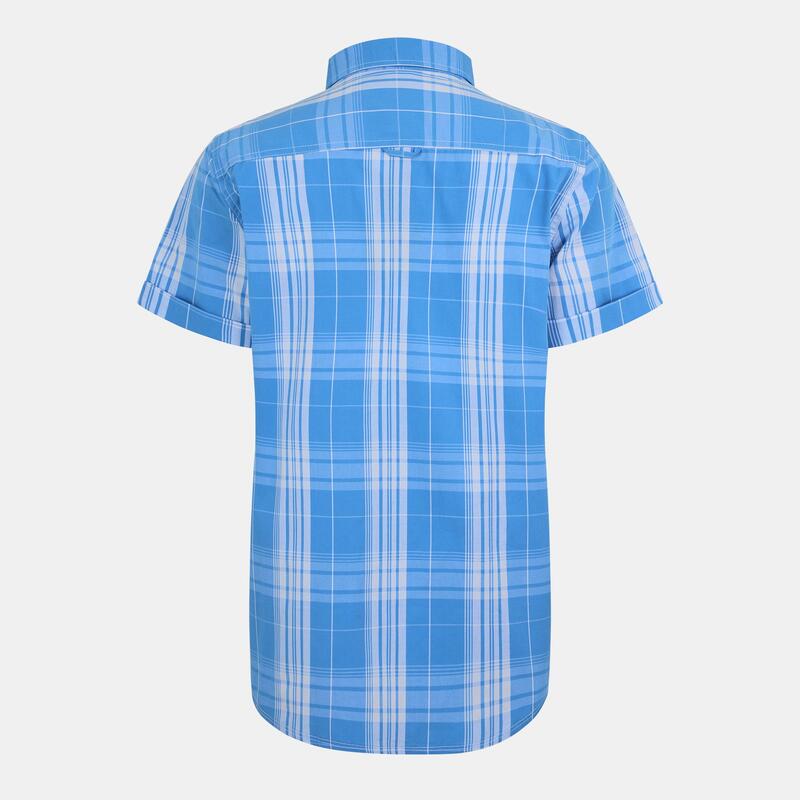 ベンチ メンズ トップス シャツ 半袖 Bench Short-Sleeve Patterned Shirt Blue/White Chk ホワイト 7,004円