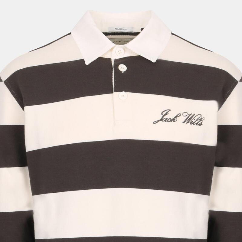 ジャック ウィルス メンズ トップス ポロシャツ Jack Wills Rugby Polo Sn54 Iron/Bone