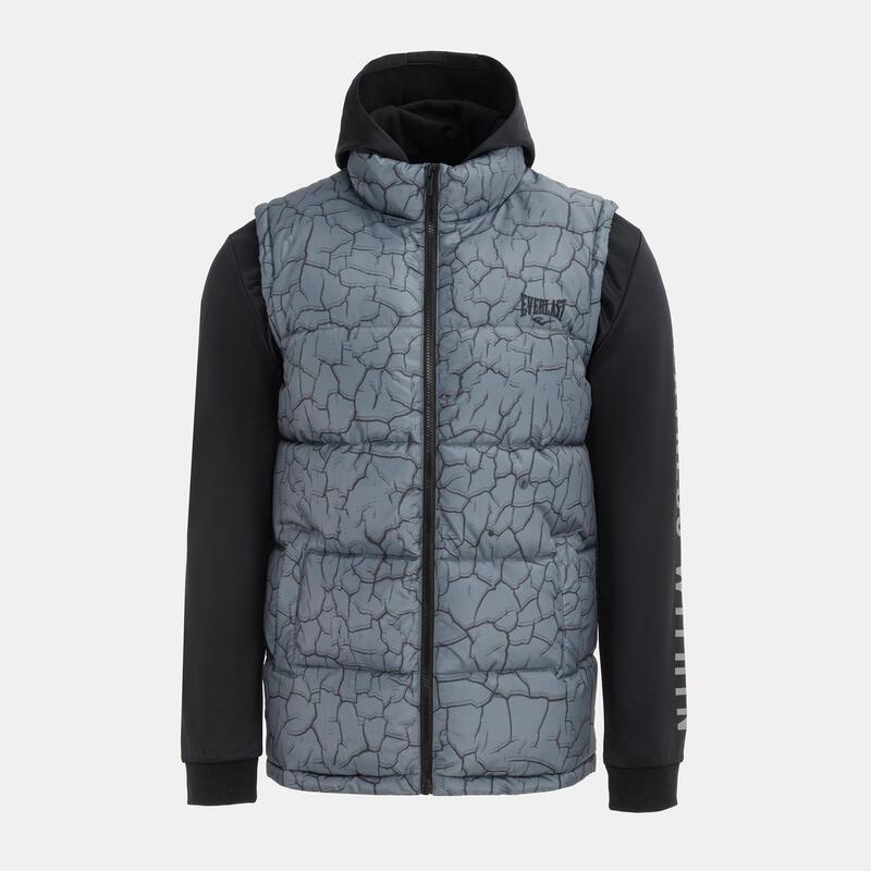 エバーラスト メンズ アウター ジャケット・ブルゾン Everlast Hybrid Jacket Mens Crack Charcoal チャコール