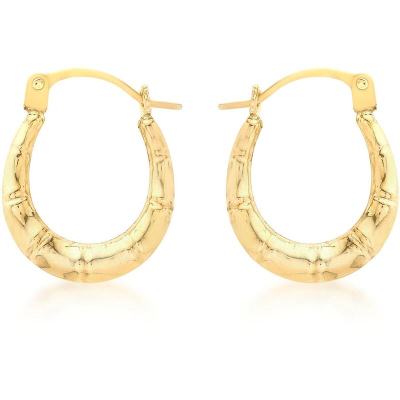 ビー ユー レディース アクセサリー ピアス・イヤリング ミニ Be You 9ct Mini Groove Hoops Gold ゴールド|ReVida 店