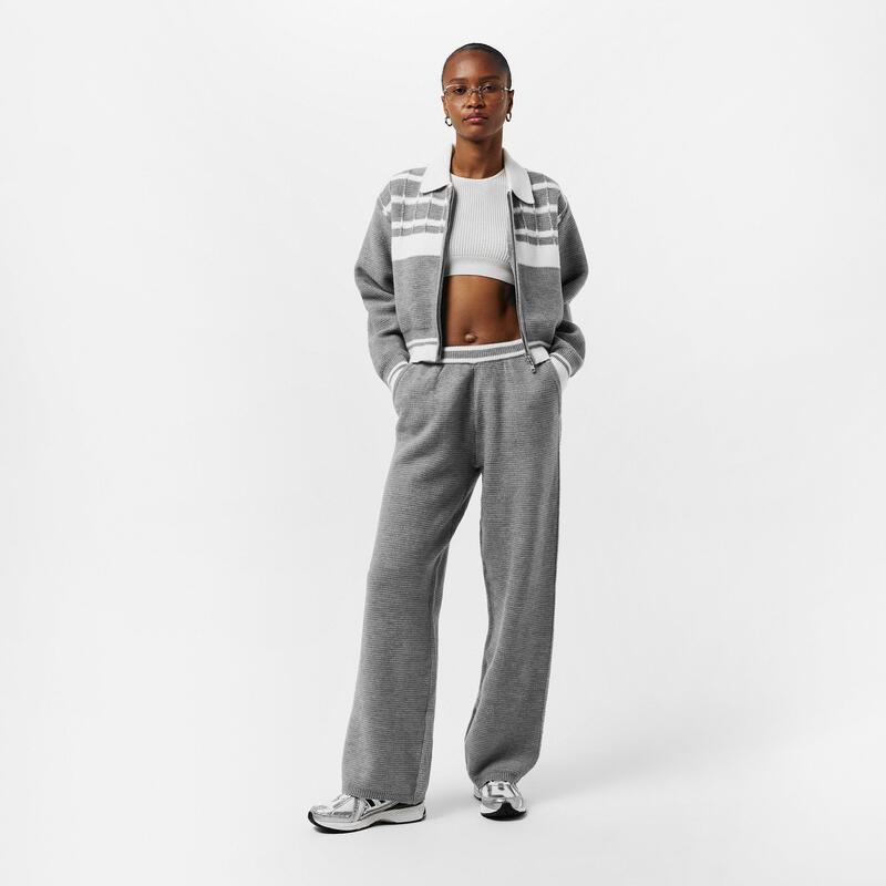 ザ クチュール クラブ レディース アウター ニット・セーター クルーネック The Couture Club Women's Emblem Zipped Crew Neck Jumper Grey グレー｜ReVida 店