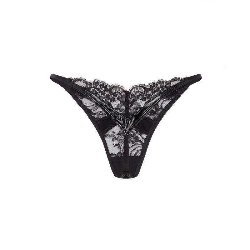 エージェントプロヴォケイター レディース アンダー御召しもの ズボン下 Agent Provocateur VICKI Thong Black 黒いこと