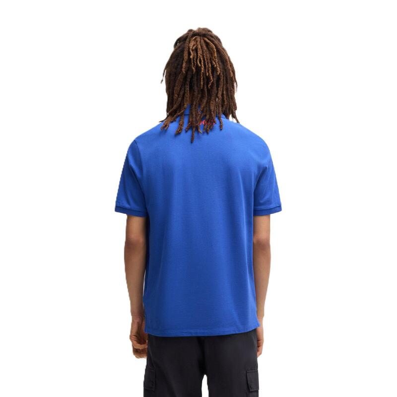 フューゴ メンズ トップス ポロシャツ Hugo Vcarb Polo Sn99 Medium Blue ブルー
