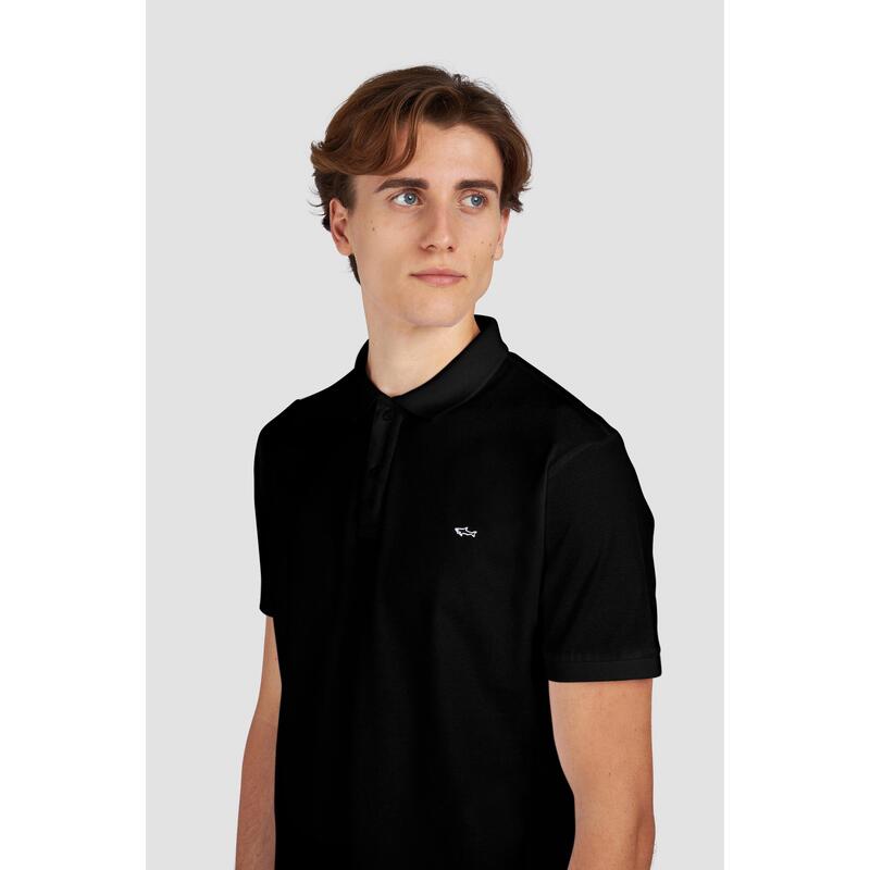 ポールアンドシャーク メンズ トップス ティーシャツ Paul And Shark P+Shark Bdge Tee 錫62 Black 黒いこと Tシャツ・カットソー-トップス