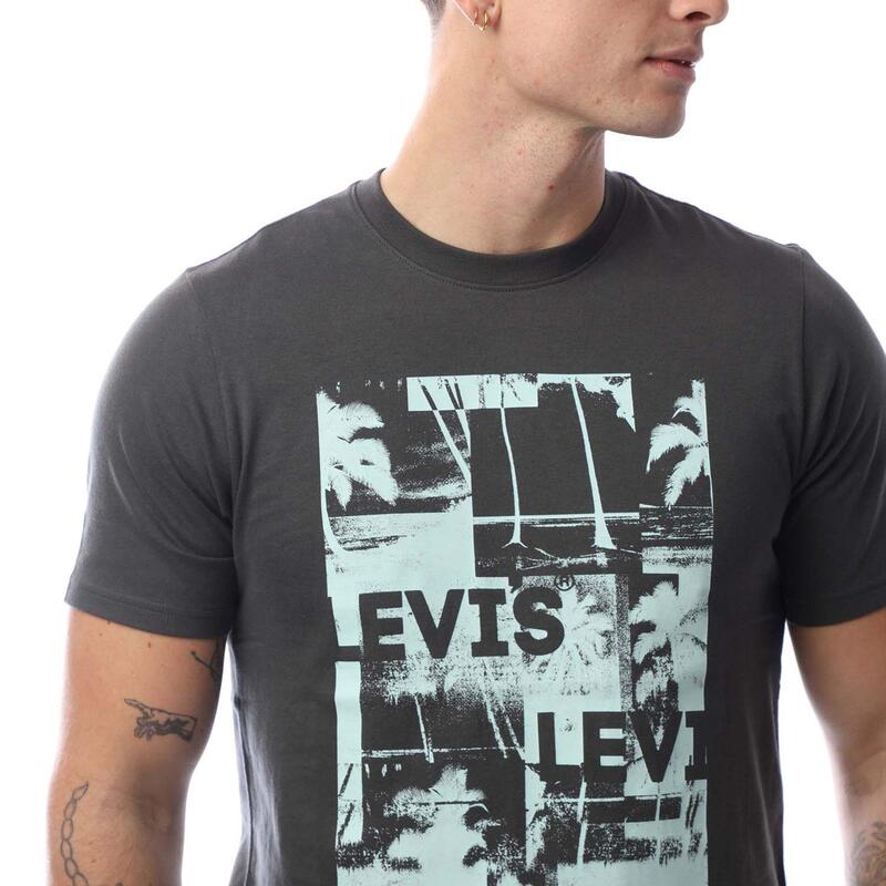 リーヴァイズジーンズ メンズ トップス ティーシャツ 伸び伸びする相応う 半袖 Levis Men\u0027short-Sleeve Relaxed Fit Oversized T-Shirt HP Black Oyster 黒いこと メンズファッション-トップス-Tシャツ・カットソー