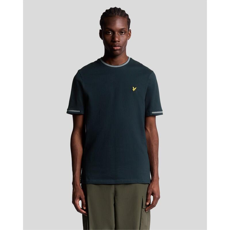 ライルアンドスコット メンズ トップス Tシャツ Lyle and Scott Lyle Tipped Tee Sn54 Dark Navy X941 ネイビー