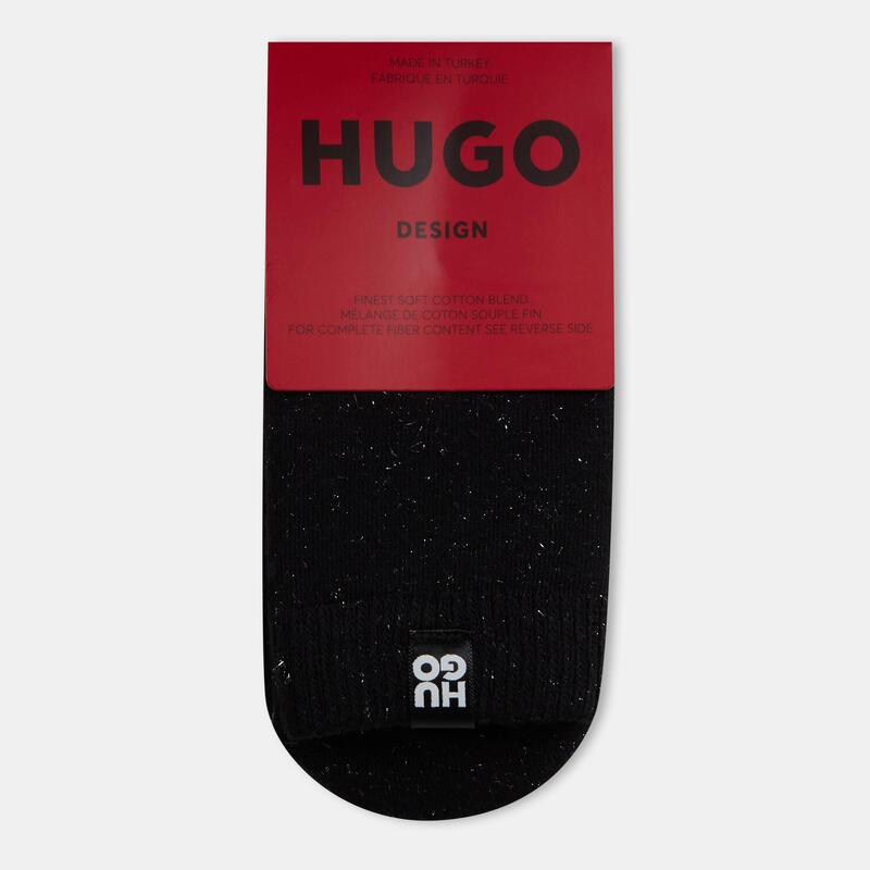 フューゴ レディース アンダーウェア 靴下 Hugo Women's Pack Fluffy Socks Black ブラック