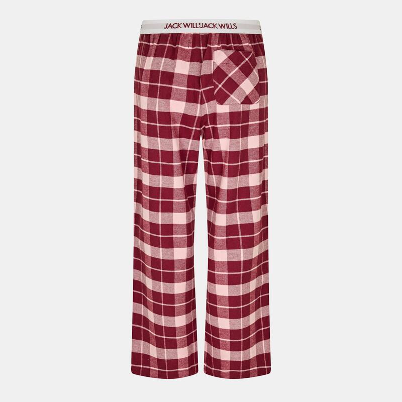 ジャック ウィルス レディース アンダーウェア ナイトウェア Jack Wills Flnnl Sleep Trsr Ld54 Wine/Pink ワイン