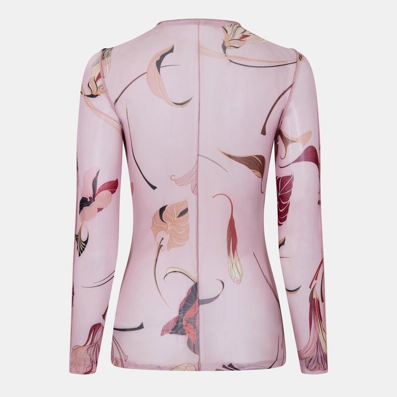 テッドベーカー レディース トップス Tシャツ メッシュ Ted Baker Women\'s Fitted Mesh T-Shirt Pink ピンク