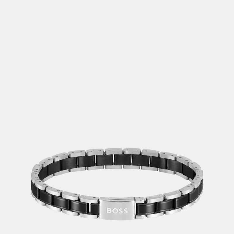 ボス メンズ アクセサリー ブレスレット・バングル・アンクレット Tシャツ Boss Men's Metalinkstainlessteel Magneticlosure Bracelet Silver シルバー｜ReVida 店 27,820円