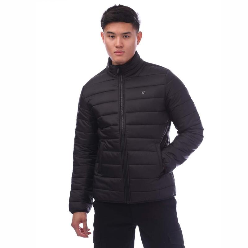 ファーラー メンズ 水着 上下セット ジャケット Farah Samson Padded Jacket Black ブラック