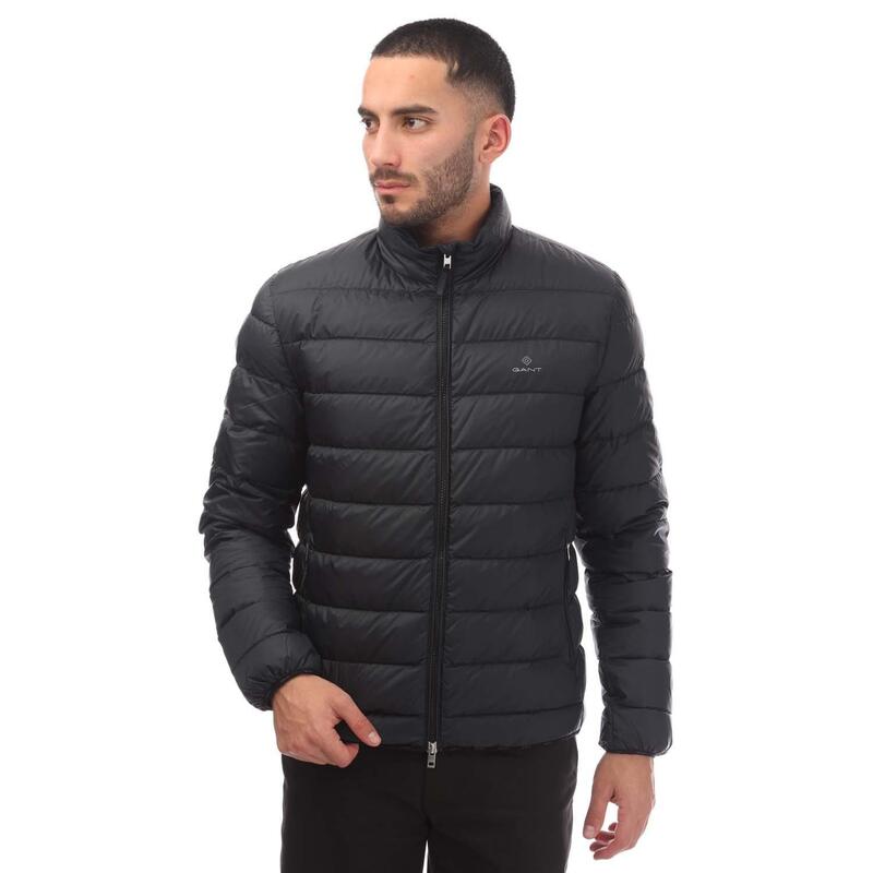 ガント メンズ アウター ジャケット・ブルゾン ダウン Gant Light Down Jacket Black ブラック
