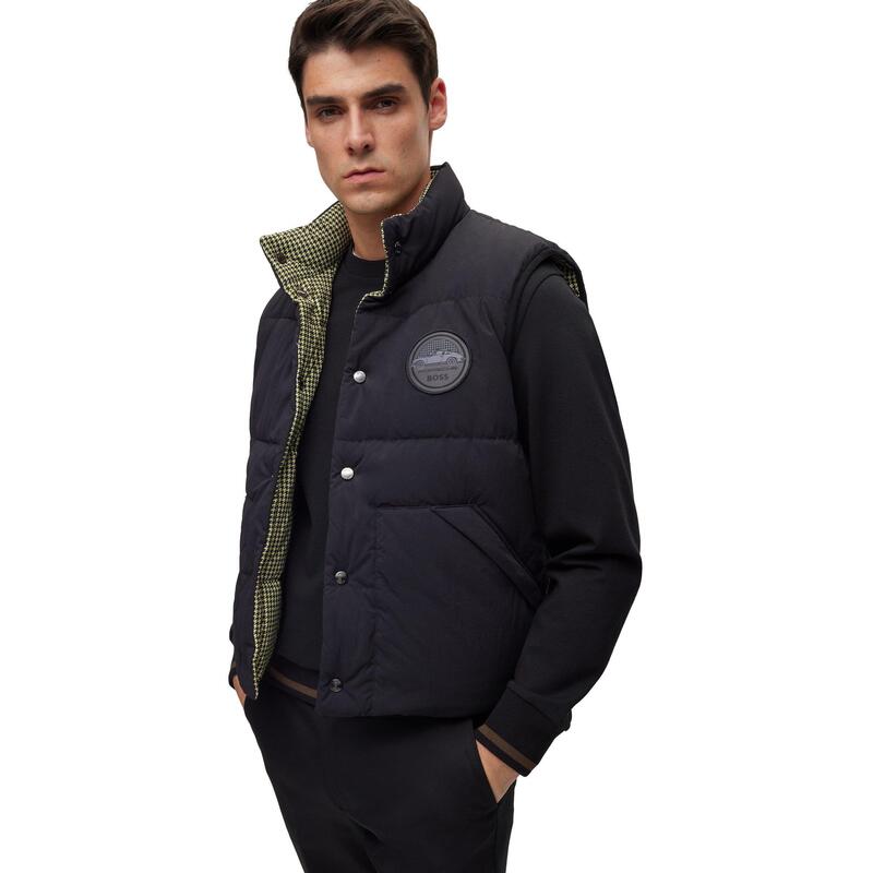 ボス メンズ アウター ジャケット・ブルゾン ジレ Boss Men's Gilet Black ブラック