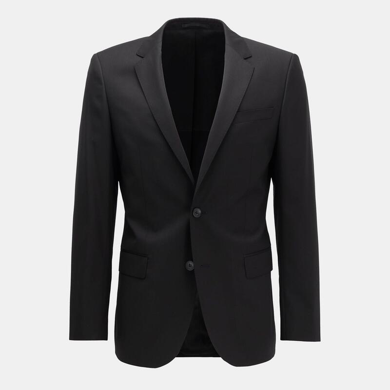 ボス メンズ アウター ジャケット・ブルゾン ウール ブレザー Boss Men's Cyl Blazer Premium Virgin Wool Black ブラック