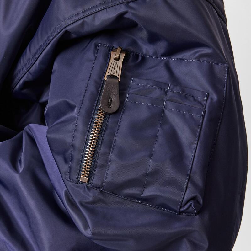 バレンシアガ メンズ アウター ジャケット・ブルゾン Balenciaga Round Bomber Jacket Dark Navy ネイビー