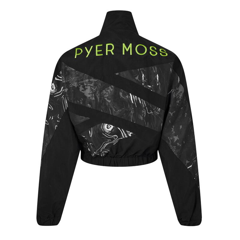 リーボック メンズ アウター 上衣・上衣 ロゴタイプ Reebok Pyer Moss Logo Windbreaker Black 黒いこと メンズファッション-コート・ジャケット