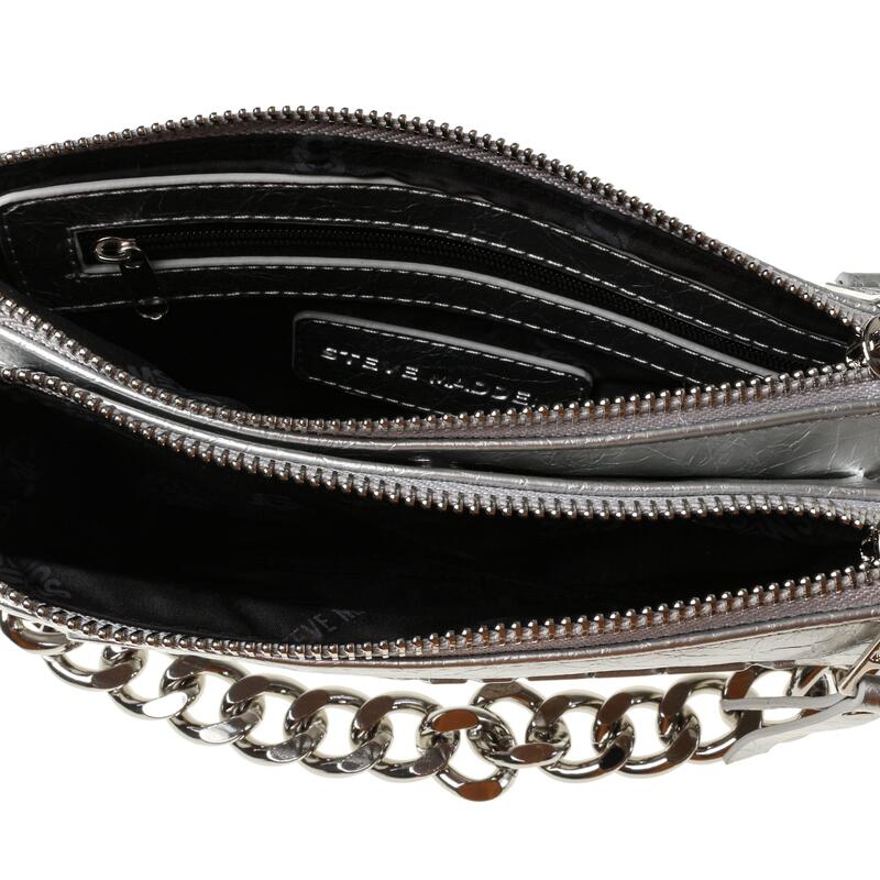 スティーブ マデン レディース 御徒面子 Steve Madden Bnicco Cross Body Bagsilver しろがね色
