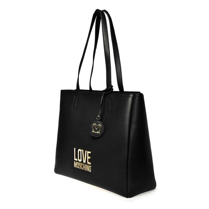 ラブ モスキーノ レディース バッグ Love Moschino Lettering Shopper Black 000 ブラック