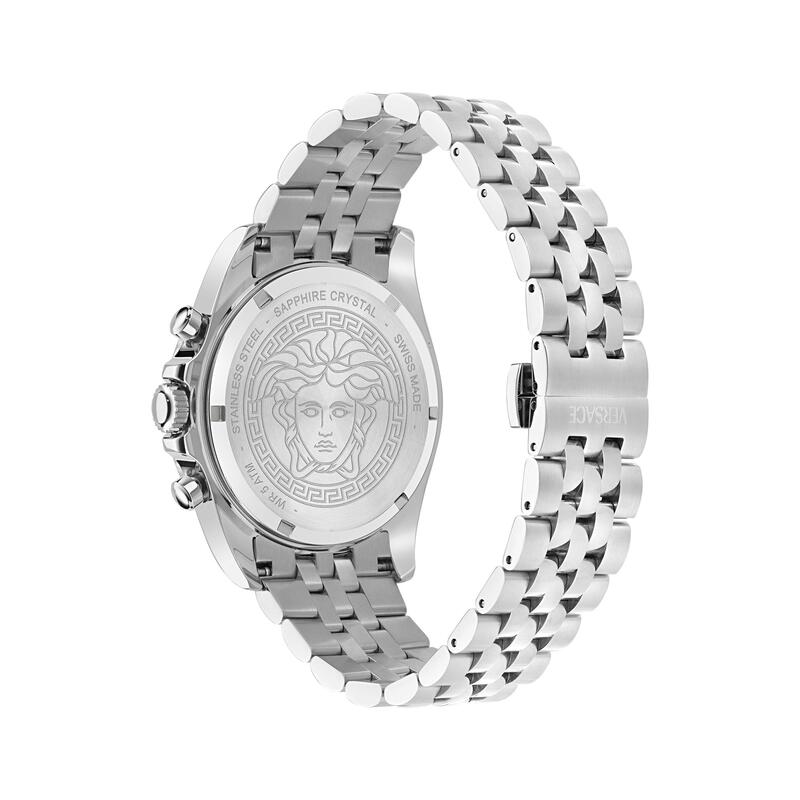 ヴェルサーチ メンズ 付属品 ウオッチ Versace Men\u0027s Analogue Quartz Watch Black/Silver 黒いこと