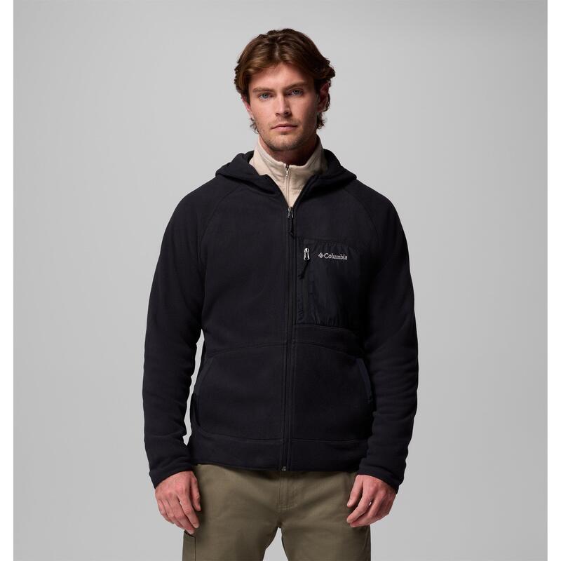 コロンビア メンズ アウター ジャケット・ブルゾン フリース Columbia Fastrek Hooded Fleece Mens Black ブラック｜ReVida 店