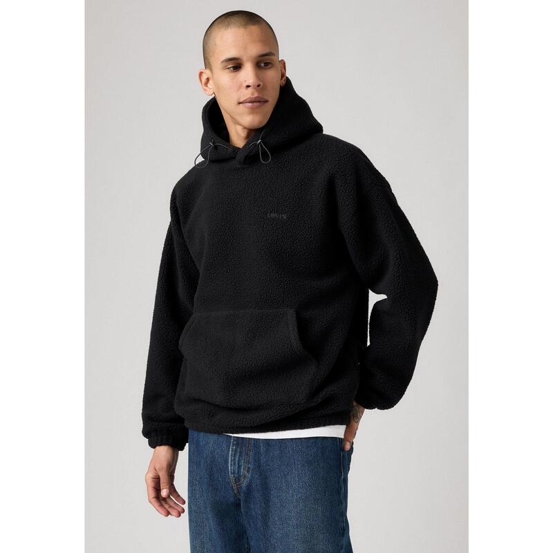 リーバイス メンズ アウター パーカー・スウェット Levis Men's Cozy Up Hoodie Black ブラック|ReVida 店