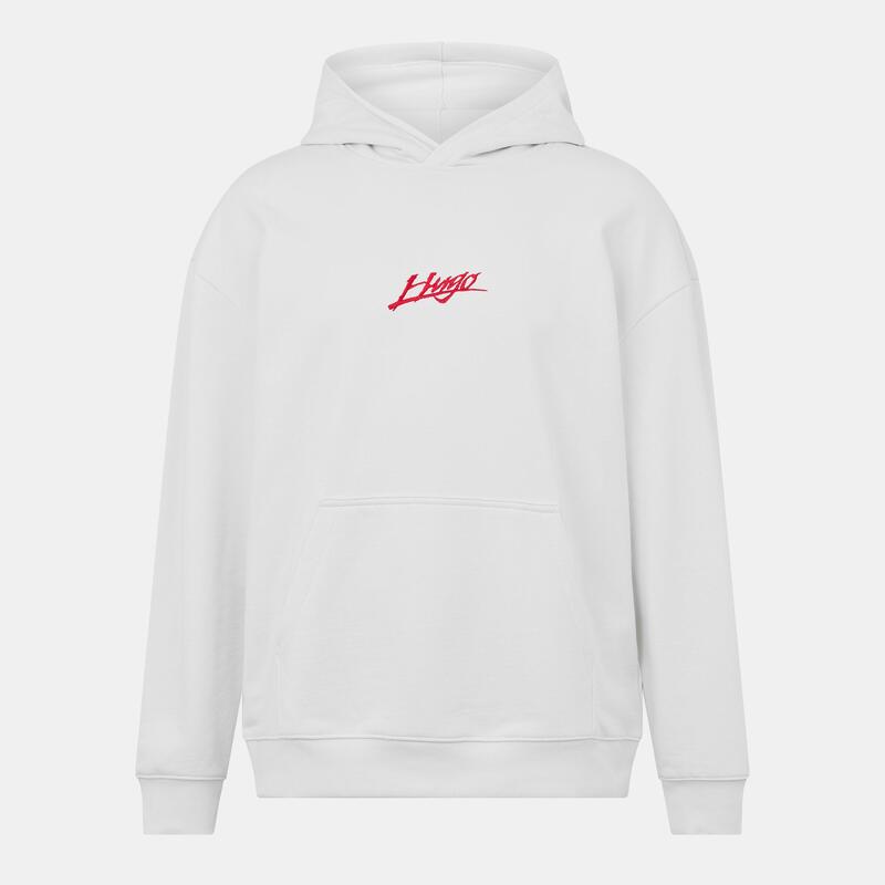 フューゴ メンズ アウター パーカー・スウェット ロゴ Hugo Logo Hoodie Natural 101