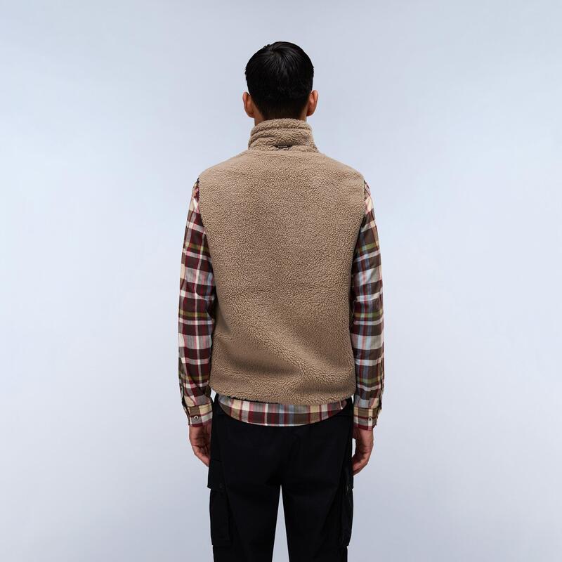 ナパピリ メンズ アウター パーカー・スウェット ベスト Napapijri Napa Yupik Vest Mens Beige/Green グリーン｜ReVida 店 28,324円