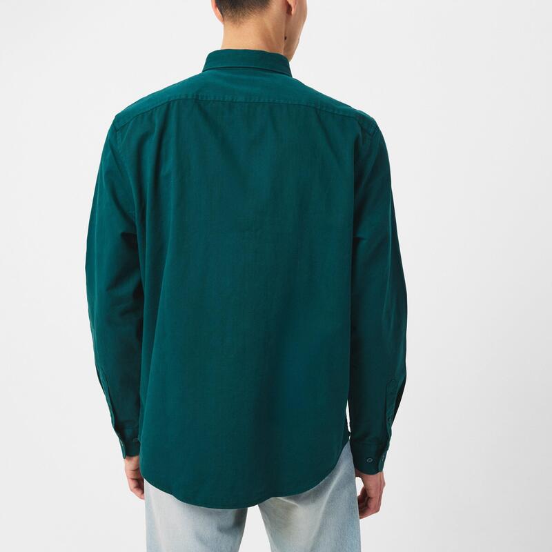 目あたらしいペンギン メンズ トップス プルオーバー 長袖 Original Penguin Long-Sleeve Twill Overshirt June Bug