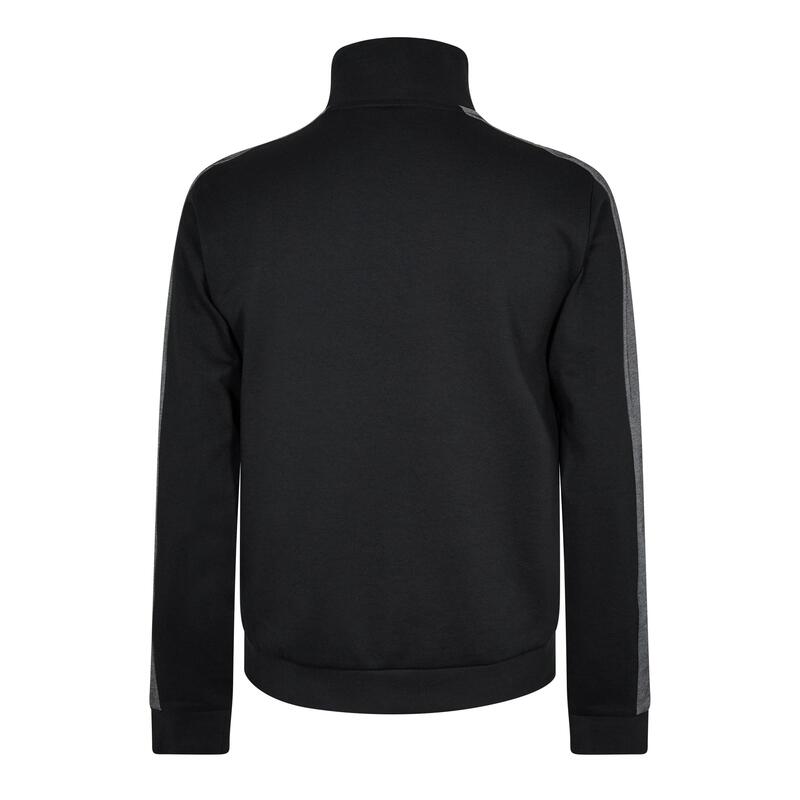 ボス メンズ アウター ジャケット・ブルゾン ハーフジップ トラックスーツ フリース Boss Men's quarter Zip Fleece Tracksuit Jacket Black/Gold 001 ブラック｜ReVida 店
