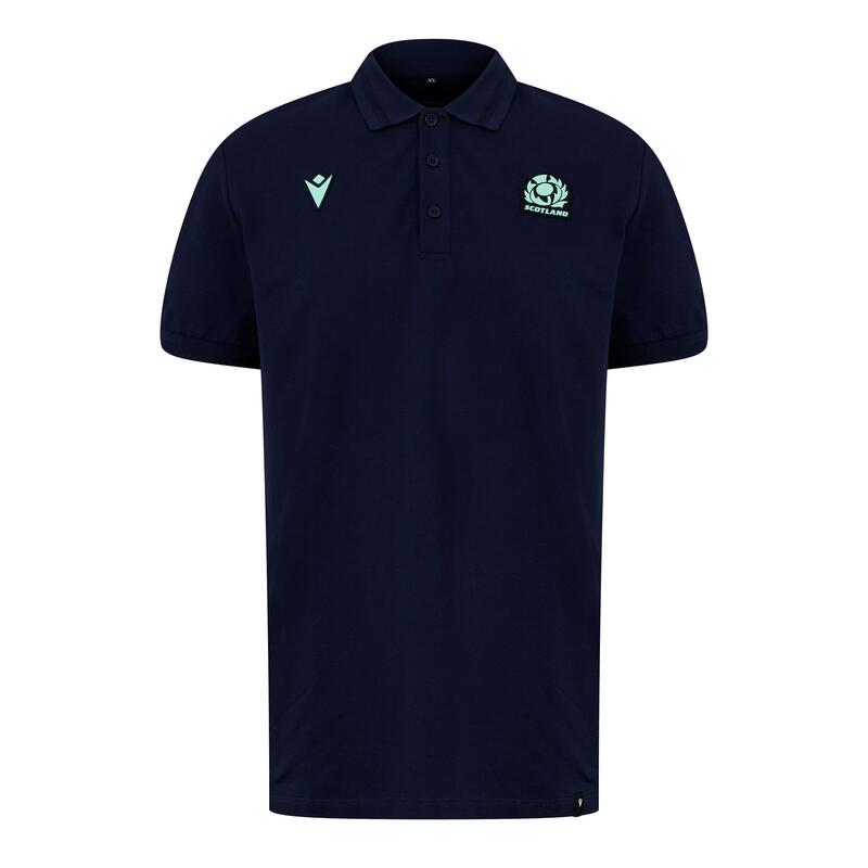 マクロン メンズ トップス ポロシャツ Macron Scotland Rugby Union Polo Shirt 2024 Adults Navy ネイビー