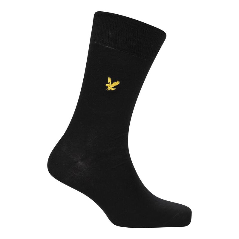 ライルアンドスコット メンズ アンダーウェア 靴下 Lyle and Scott Men's Core Crew Socks Black/Peact/Gry ブラック