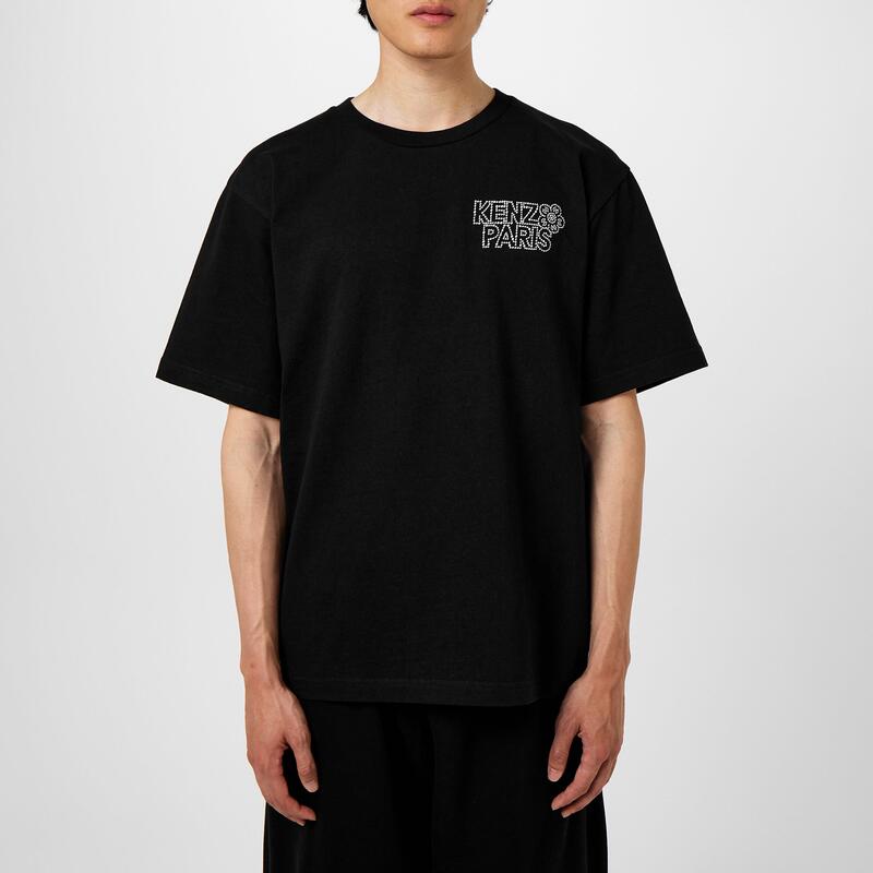 ケンゾー メンズ トップス Tシャツ ロゴ Kenzo Logo T-Shirt Black ブラック｜ReVida 店