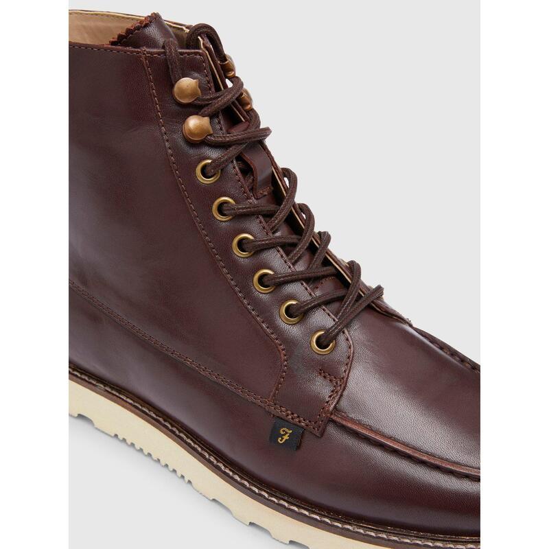 ファーラー メンズ シューズ ブーツ・レインブーツ Farah Pantego Chukka Boot Oxblood オックスブラッド画像