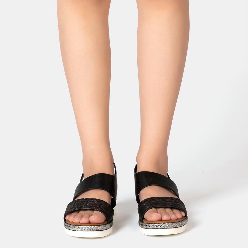 ファイヤートラップ レディース シューズ サンダル Firetrap Elladies Back-Strap Wedge Sandals Black ブラック