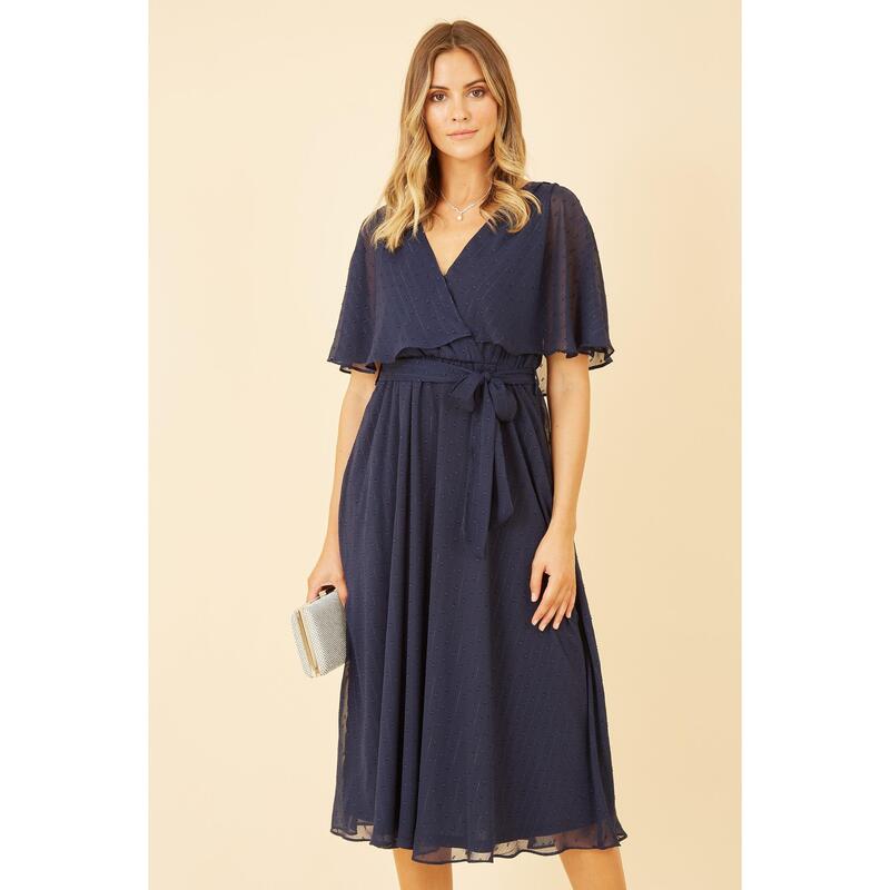 ユミキム レディース トップス ワンピース ミディ Yumi Navy Wrap Midi Dress Navy ネイビー