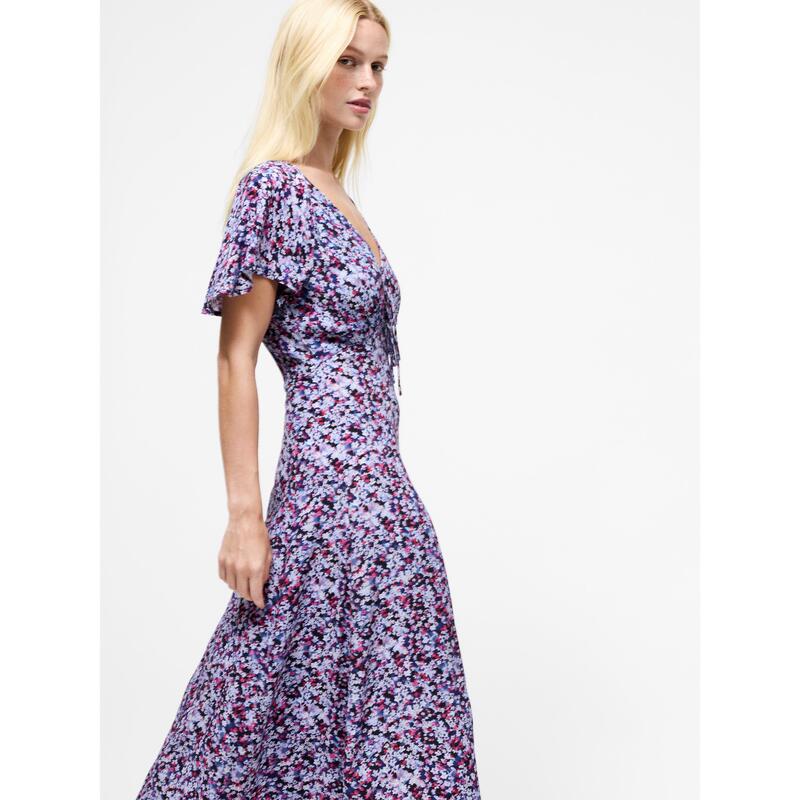 フレンチコネクション レディース トップス ワンピース マキシ French Connection Women's Lizzy Maxi Dress Blue Multi ブルー｜ReVida 店 16,775円