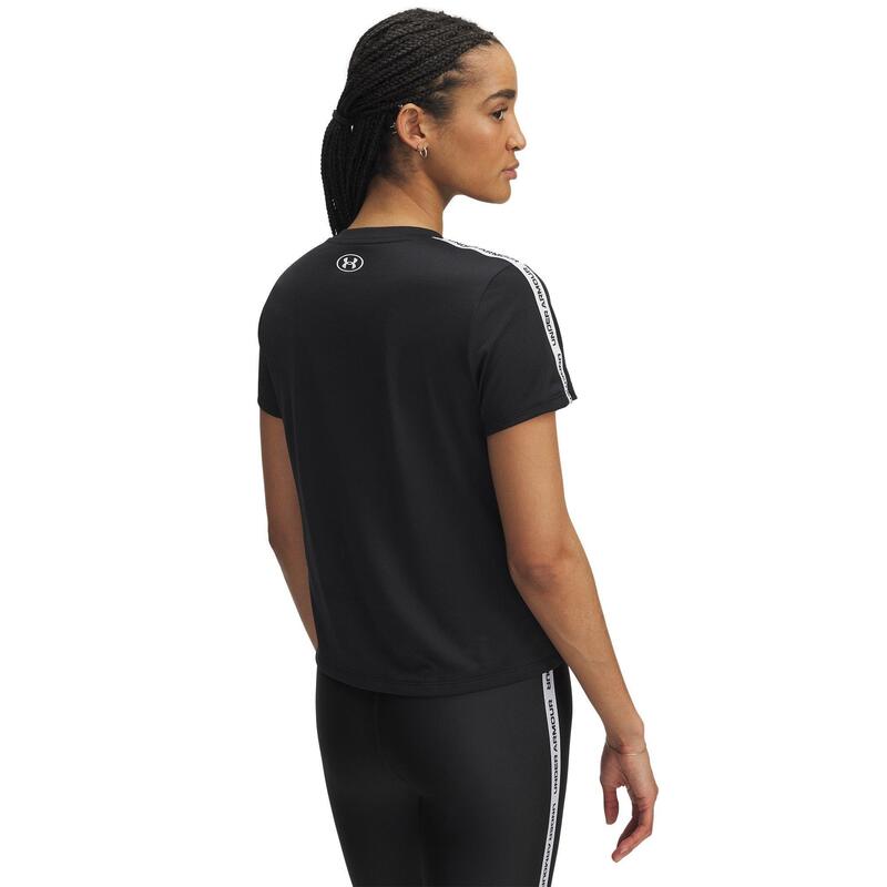 アンダーアーマー レディース トップス シャツ 半袖 Under Armour Tech Taping Short-Sleeve Performance Gym Top Black ブラック