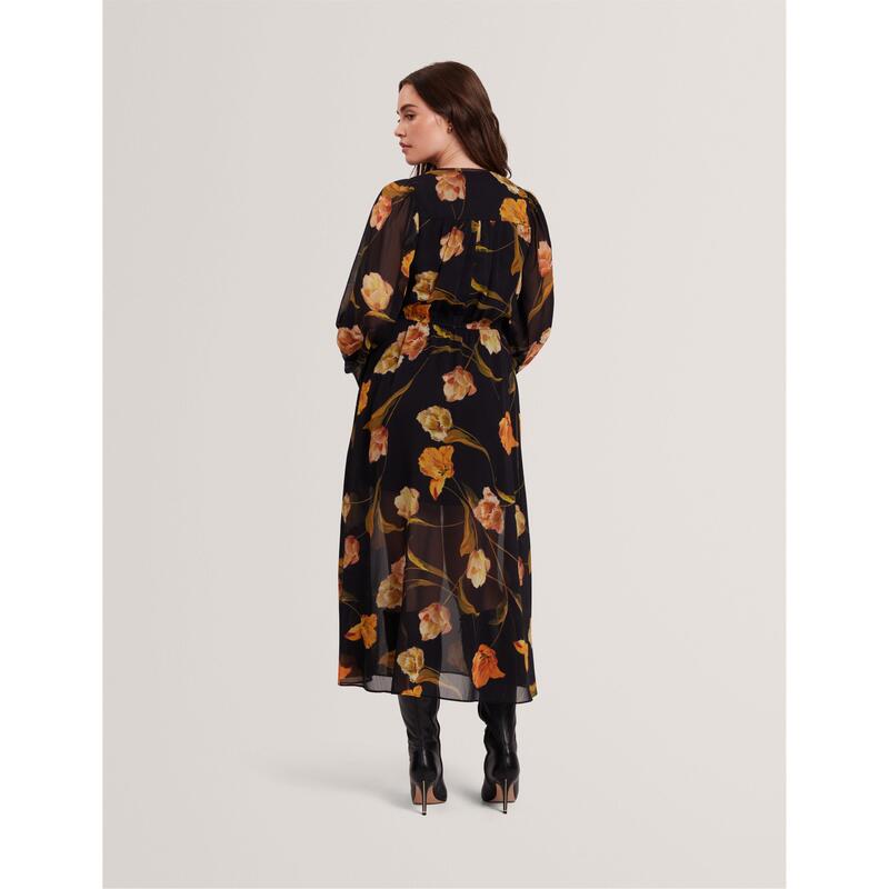 テッドベーカー レディース トップス ワンピース ミディ Ted Baker Women's Plain Midi Tea Dress Black ブラック 17,136円