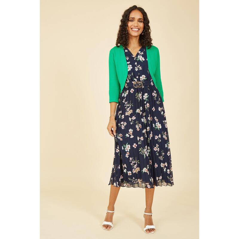 ユミキム レディース アウター 編み物・プルオーバー Yumi Green Knitted Curve Bolero Green 緑であること トップス-セーター