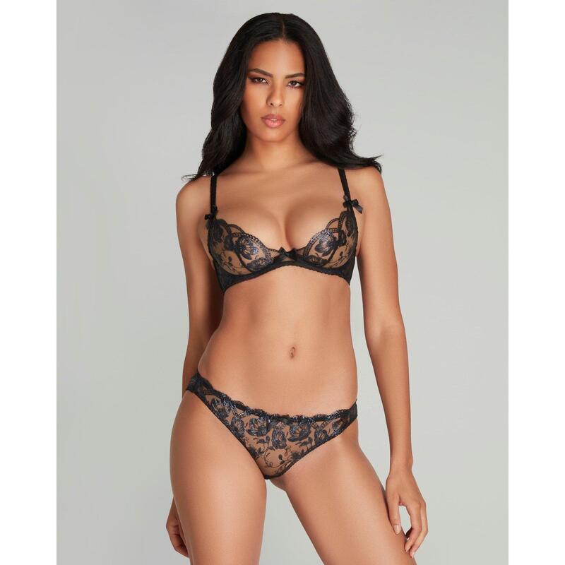 エージェントプロヴォケイター レディース アンダー御召しもの ズボン下 Agent Provocateur WINNETTE Full Brief Black/Blue 黒いこと