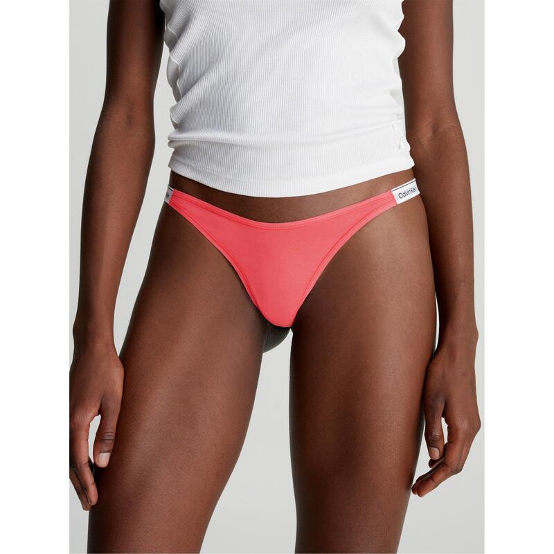 カルバンクライン レディース アンダー御召しもの ズボン下 Calvin Klein Thong Briefs Calypso Coral コーラル