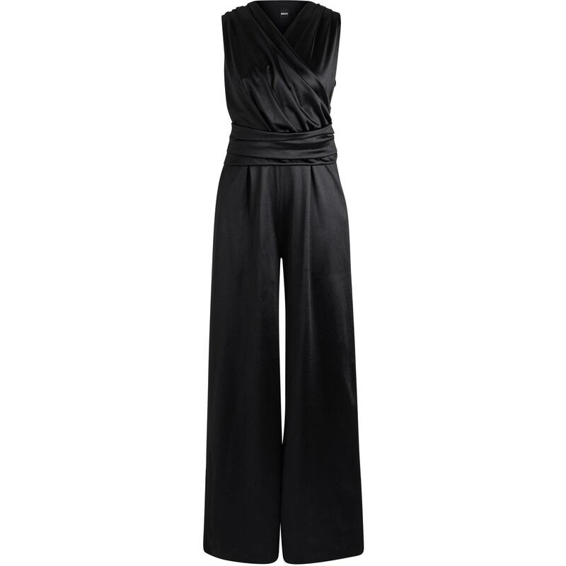 ボス レディース トップス ワンピース ジャンプスーツ Boss Eluvini Jumpsuit Black ブラック